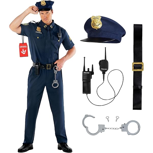 服/ファッション POLICE Amazon.com: Yruioon Men Sexy Police Costume Leather Neck One Piece